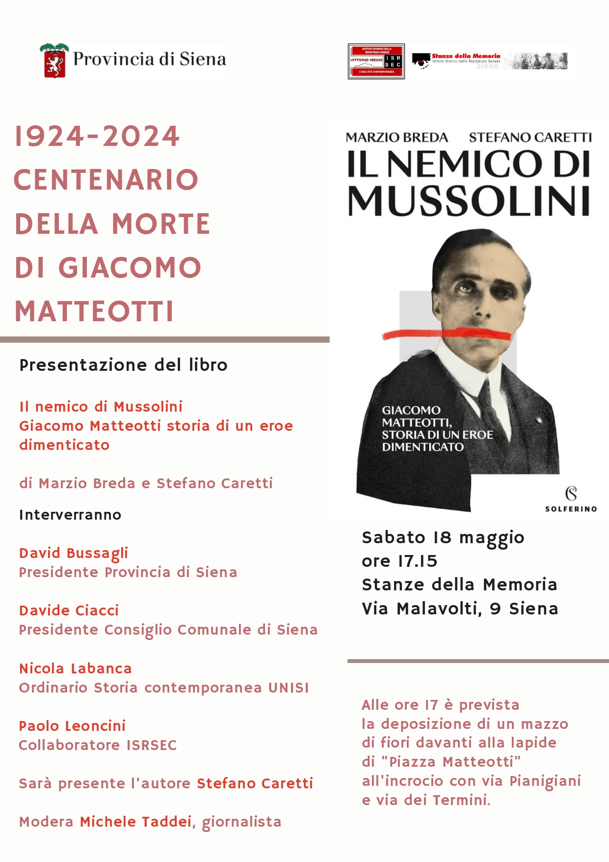 Caretti 18 maggio 2024