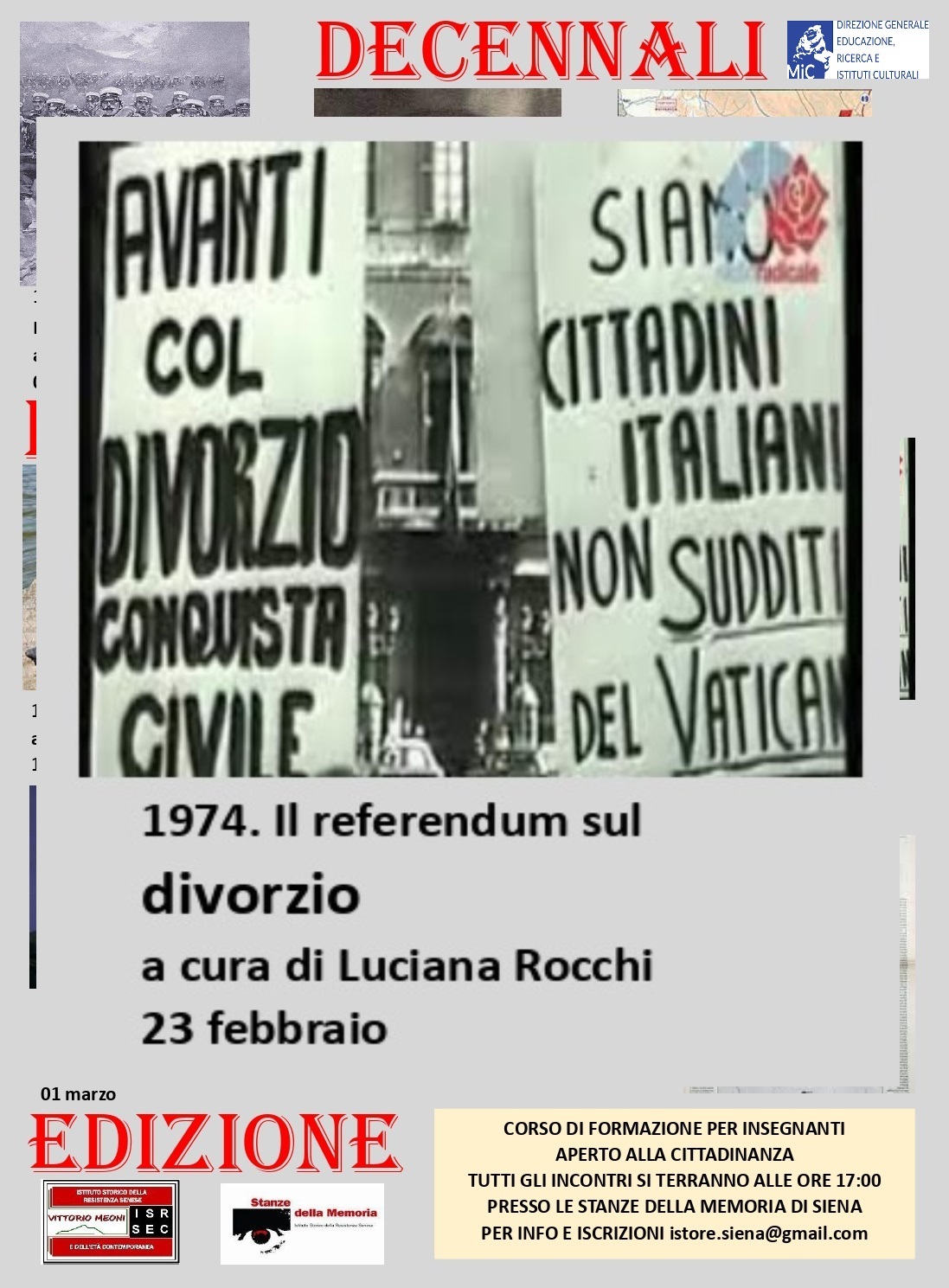 Locandina - 23 febbraio. Nuovo appuntamento con i Decennali del Novecento. 1974 il referendum sul divorzio.jpeg